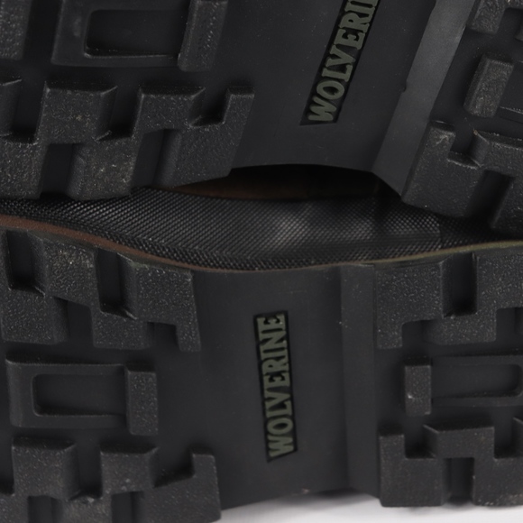 Vtg 90s Wolverine Mens 8 W Steel Toe Boots Brown - Picture 8 of 8